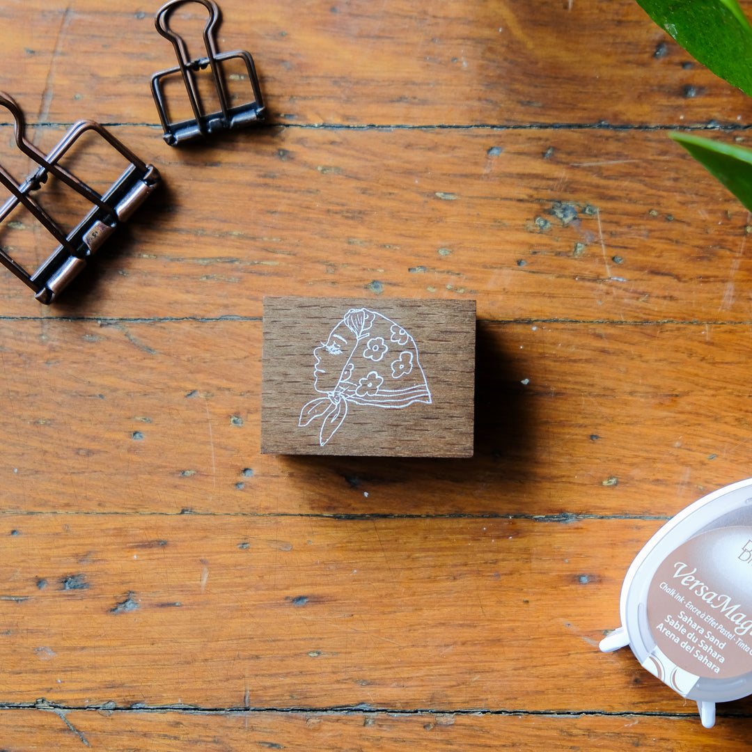 La Dolce Vita Rubber Stamp - Girl with Bandana