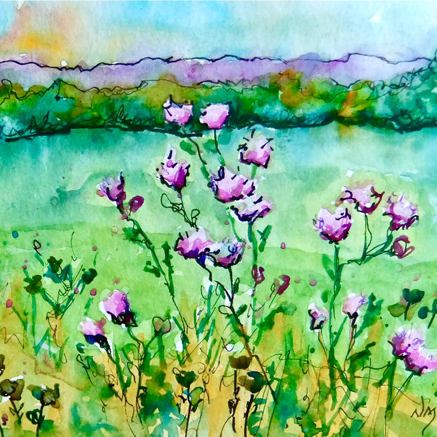 Lavender Fields - Watercolour Workshop