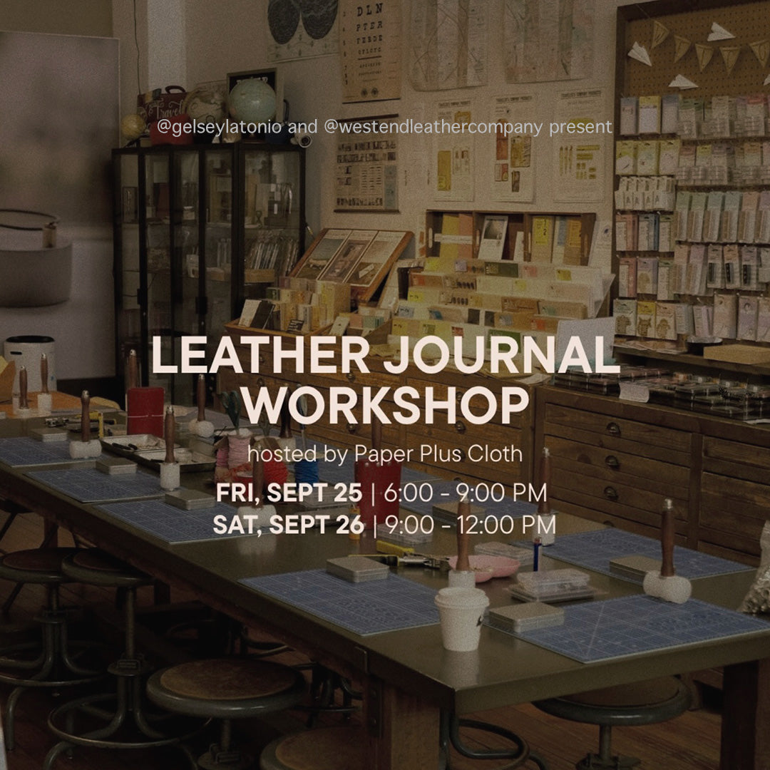 NEW! Leather Journal Workshop