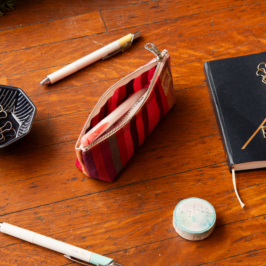 LTDS Gusseted Pen Pouch - PETITE DANI Rose