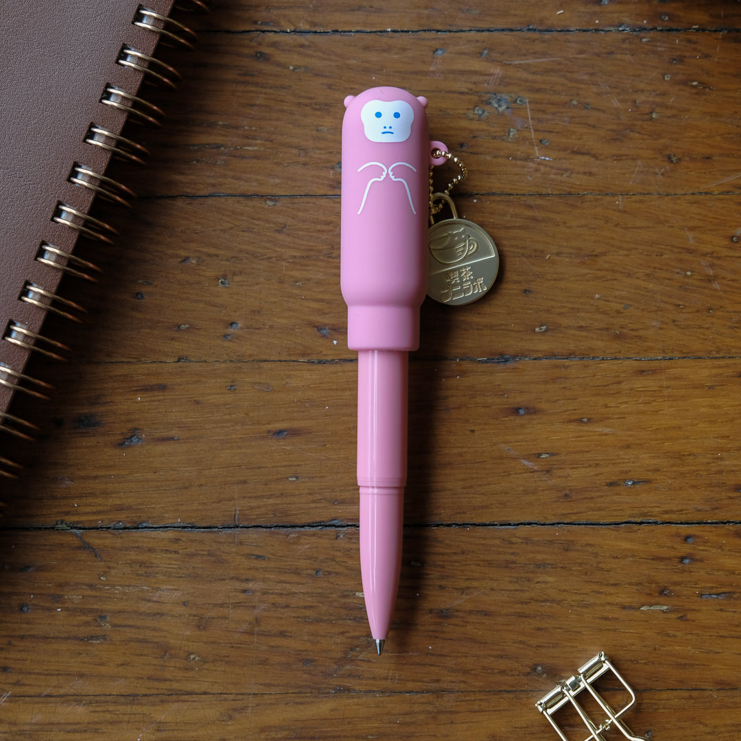 LIHIT LAB. PuniLabo Gel Pen Coffee Shop Animals - PN200-4 Ballpoint Pen Monkey