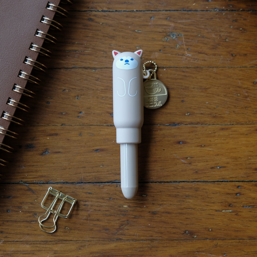 LIHIT LAB. PuniLabo Gel Pen Coffee Shop Animals - PN200-2 Ballpoint Pen Dog