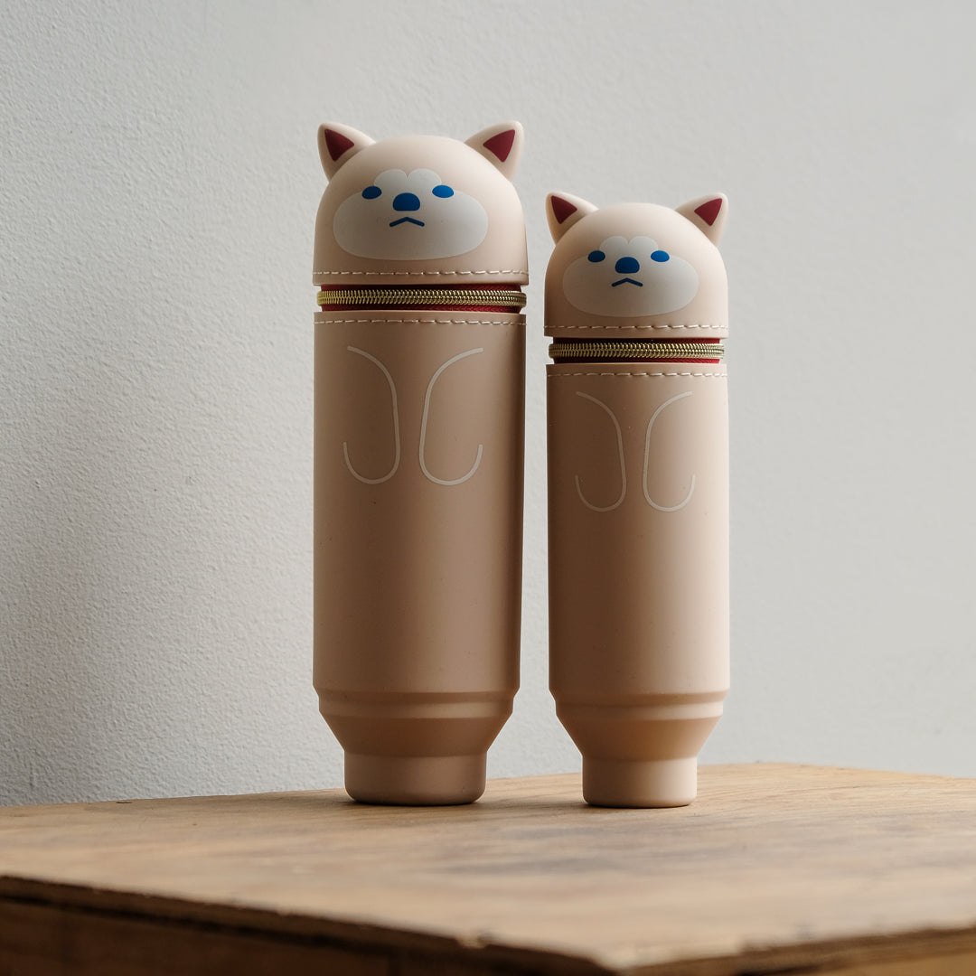 LIHIT LAB. PuniLabo Pen Case Coffee Shop Animals - A8812-2 LG Dog