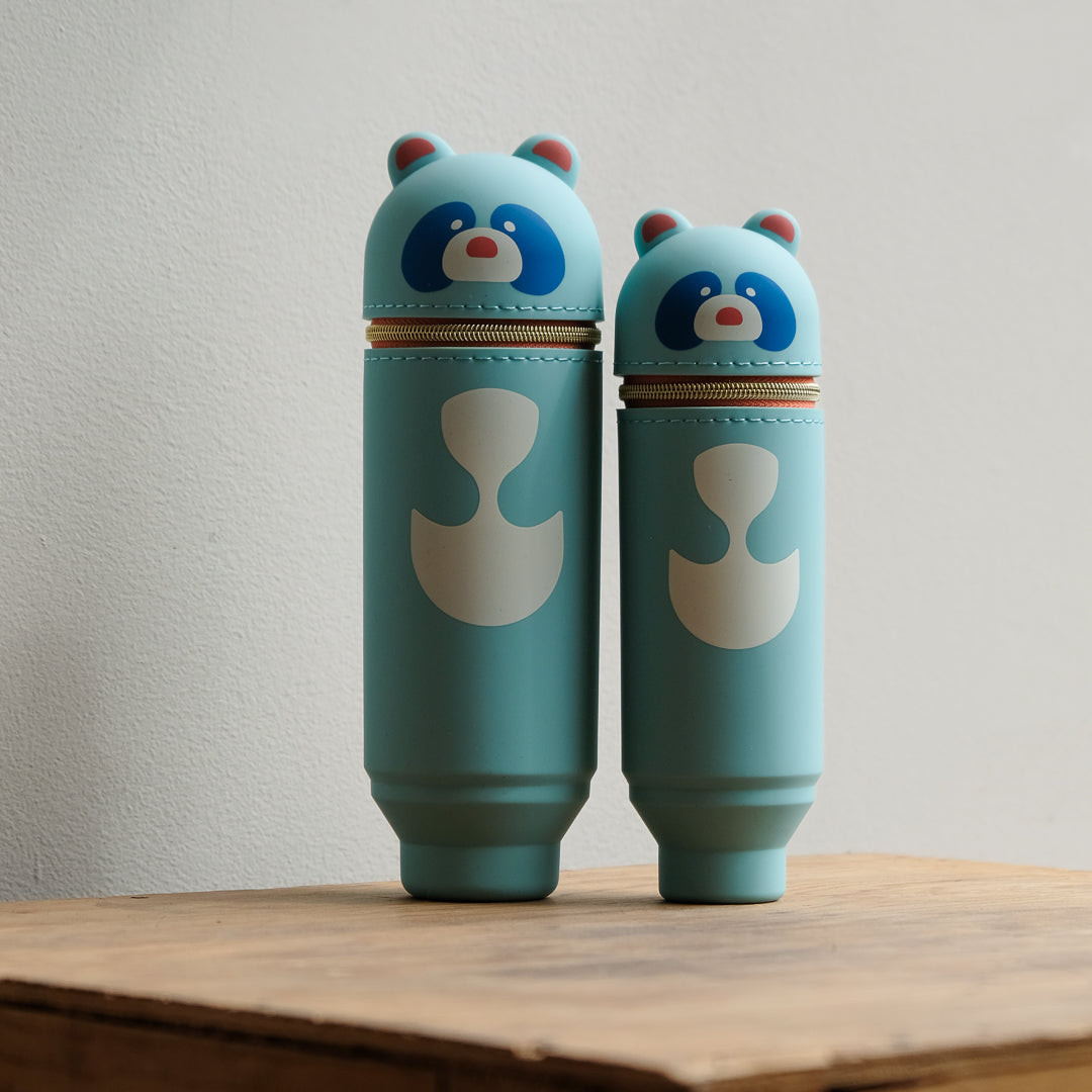 LIHIT LAB. PuniLabo Pen Case Coffee Shop Animals - A8812-3 LG Raccoon
