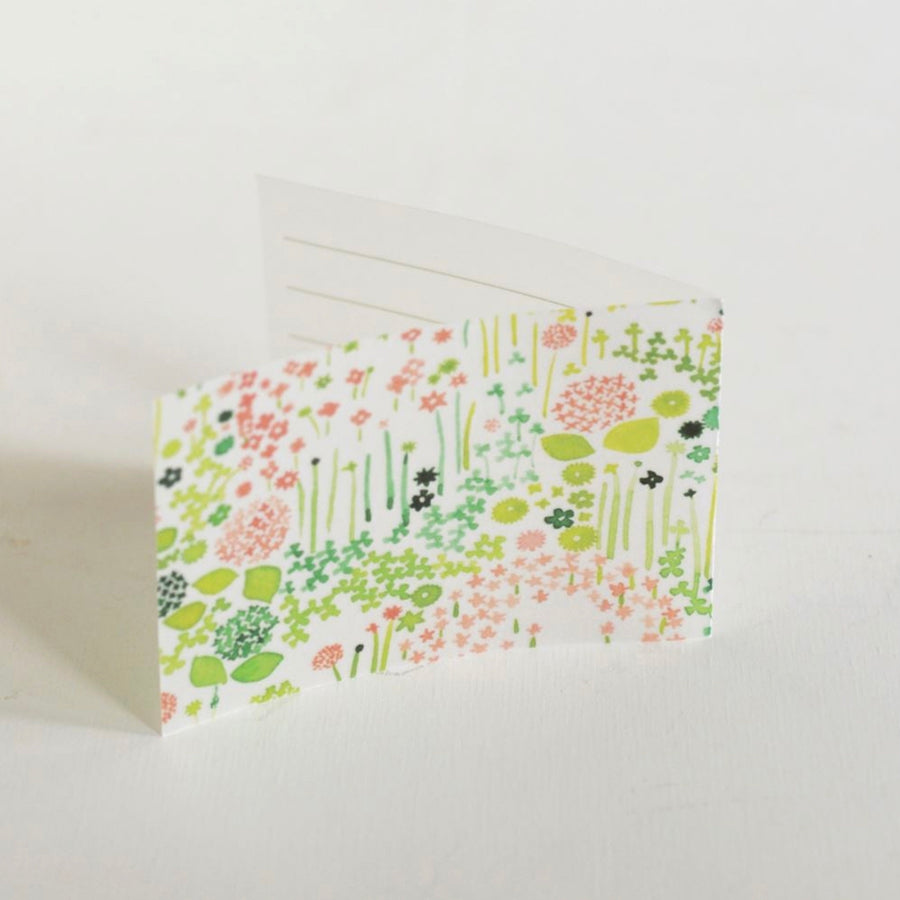 Classiky x Ten 2 Sen Folded Message Card 10pc - Little Garden