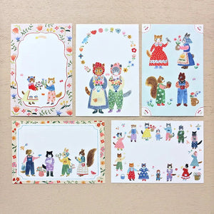 Cozyca x Aiko Fukawa Postcard Set - 25564 Fluffy Friends