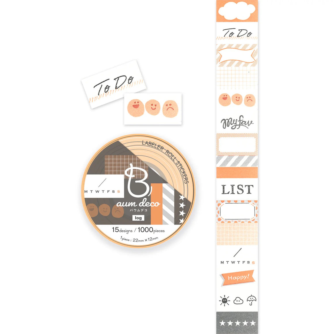Beverly Baum Deco Stickers - Log