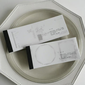 Yohaku Letterpress Memo Pad - M-146 Nostalgy Bronze
