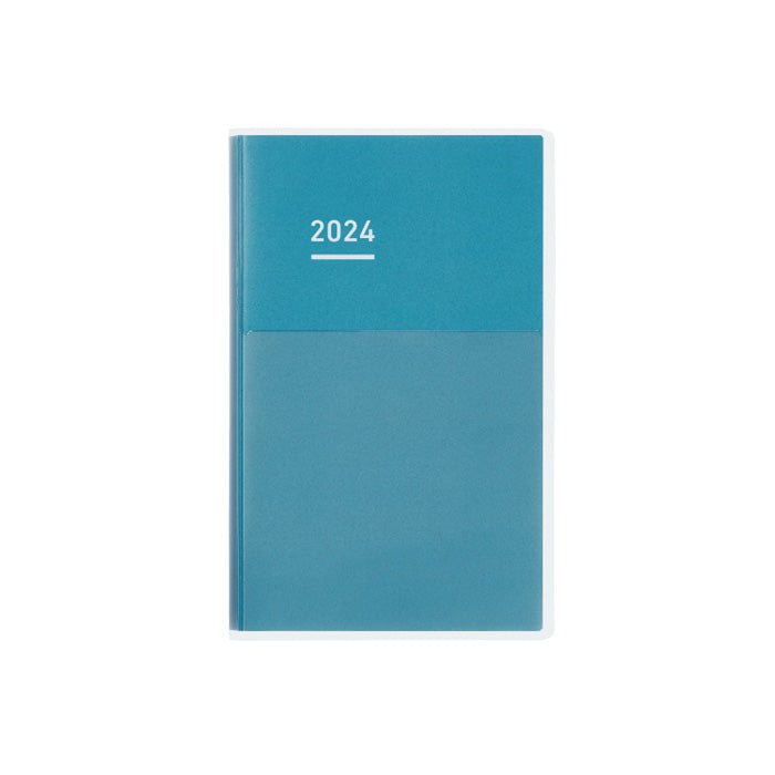 PRE ORDER: 2024 Kokuyo Jibun Techo Days MINI Diary - B6 Slim - Blue