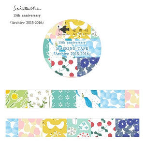Seitousha Washi Tape - 15th Anniversary Archive 2015-2016 MT5-A1516
