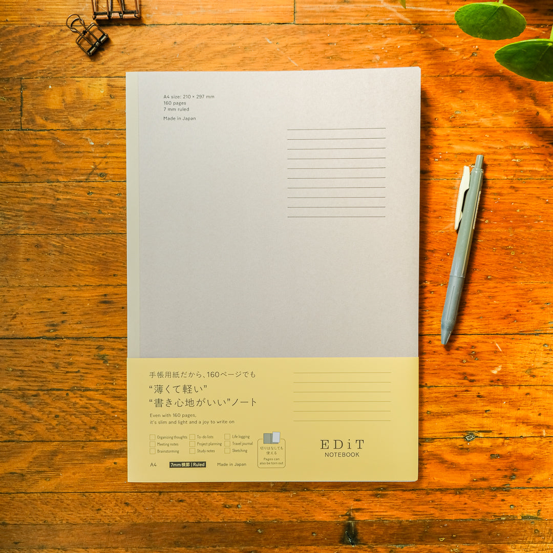 Mark's 2027 Notebook A4･160 pages / EDiT: 7mm Ruled