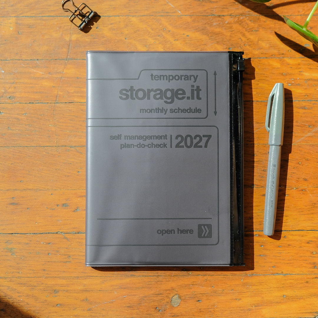 Mark's 2027 B6 Monthly Planner (Jan - Dec 2027): Black