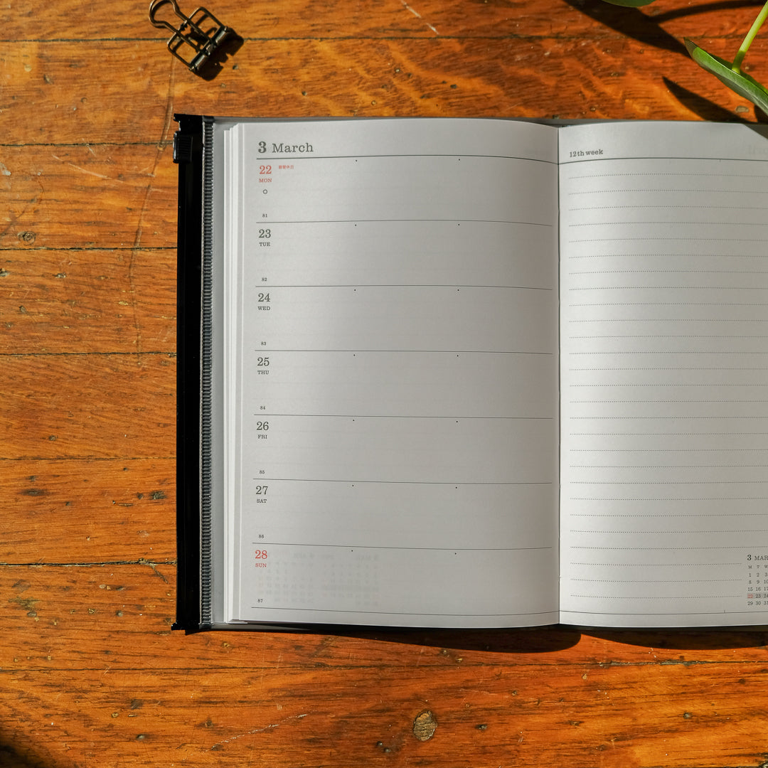 Mark's 2027 B6 Weekly Left Planner (Jan - Dec 2027): Black