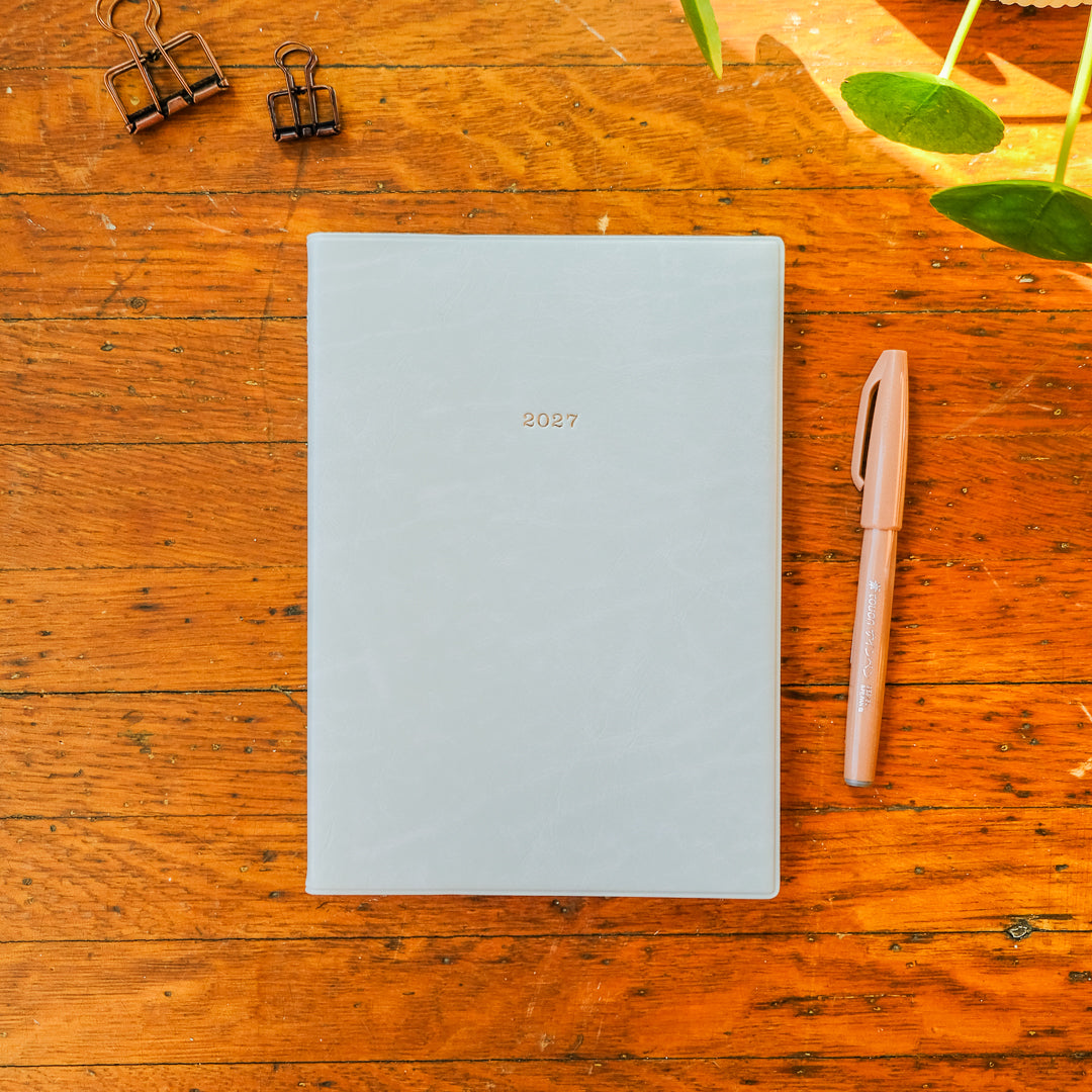 Mark's 2027 A5 Weekly Vertical EDiT Planner (Jan - Dec 2027): Opal Green