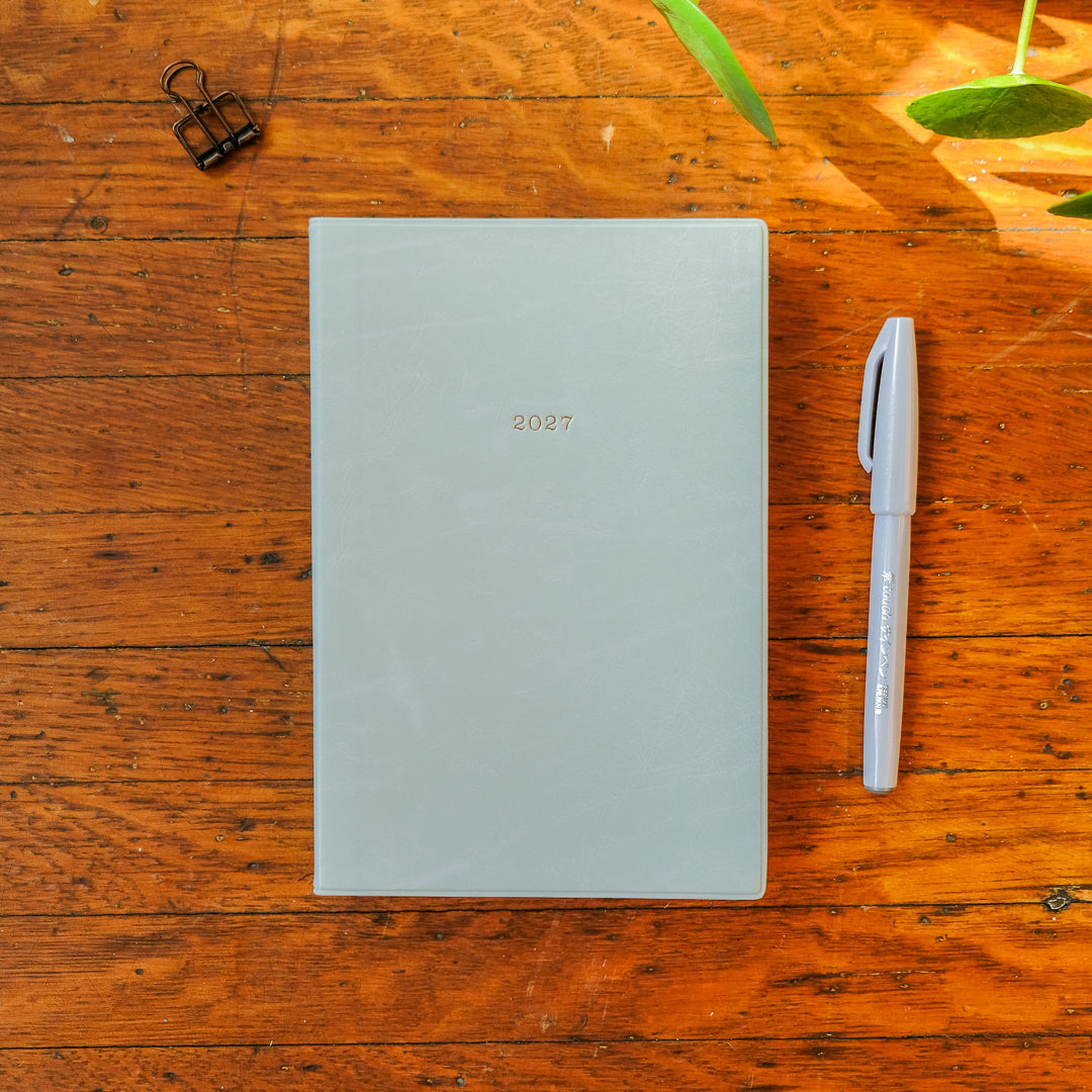 Mark's 2027 B6 Daily EDiT Planner (Jan - Dec 2027): Opal Green