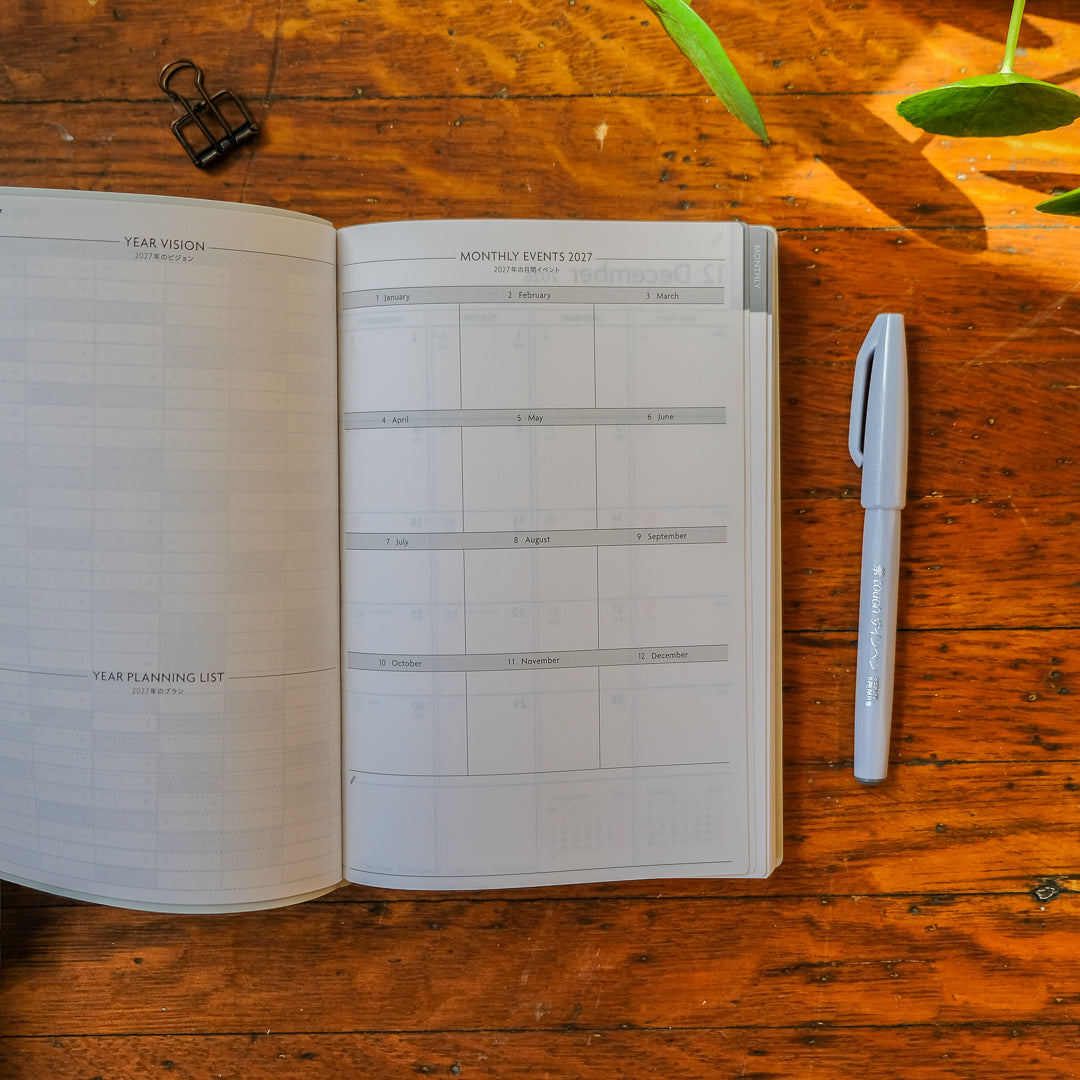 Mark's 2027 B6 Daily EDiT Planner (Jan - Dec 2027): Opal Green