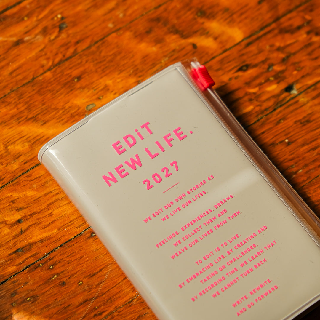 Mark's 2027 EDiT One Day One Page B7 Typo Pocket Planner - Ivory