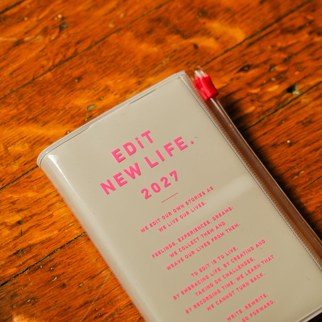 Mark's 2027 EDiT One Day One Page B7 Typo Pocket Planner - Ivory