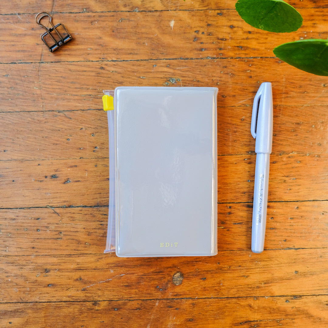 Mark's 2027 EDiT One Day One Page B7 Typo Pocket Planner - Urban Grey