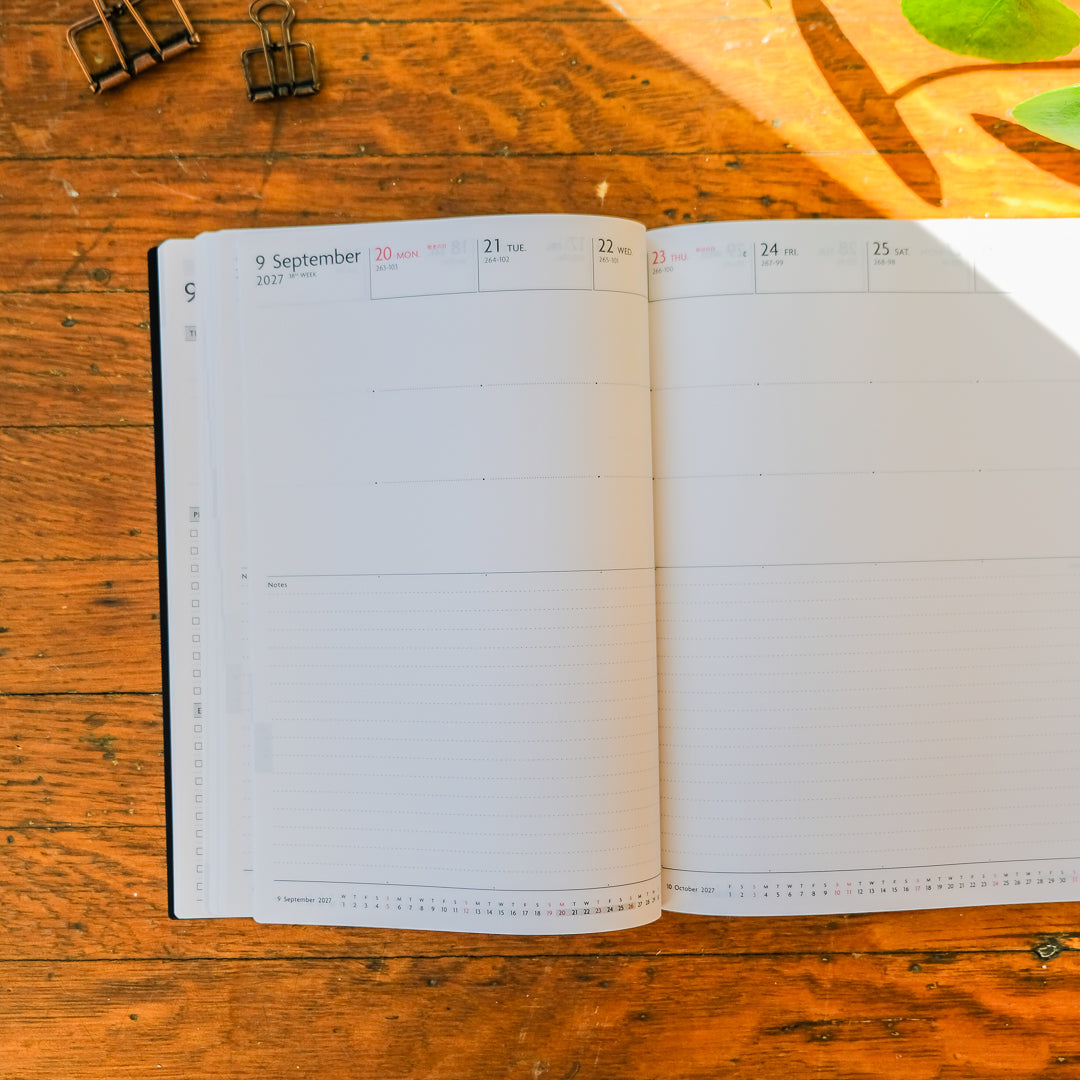 Mark's 2027 A5 Weekly Vertical EDiT Planner (Jan - Dec 2027): Ivory