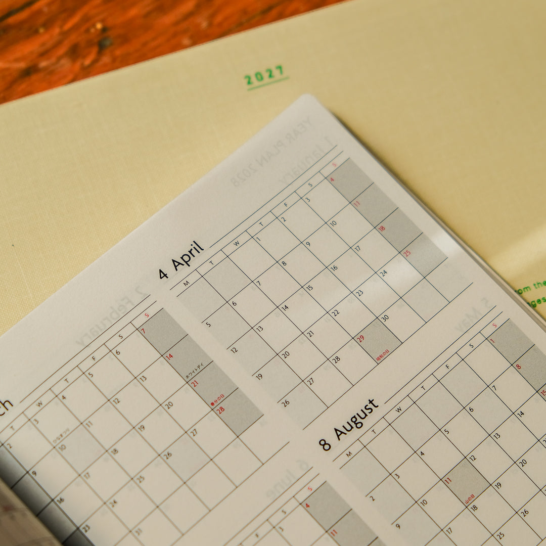 Mark's 2027 A5 Weekly Vertical EDiT Planner (Jan - Dec 2027): Ivory
