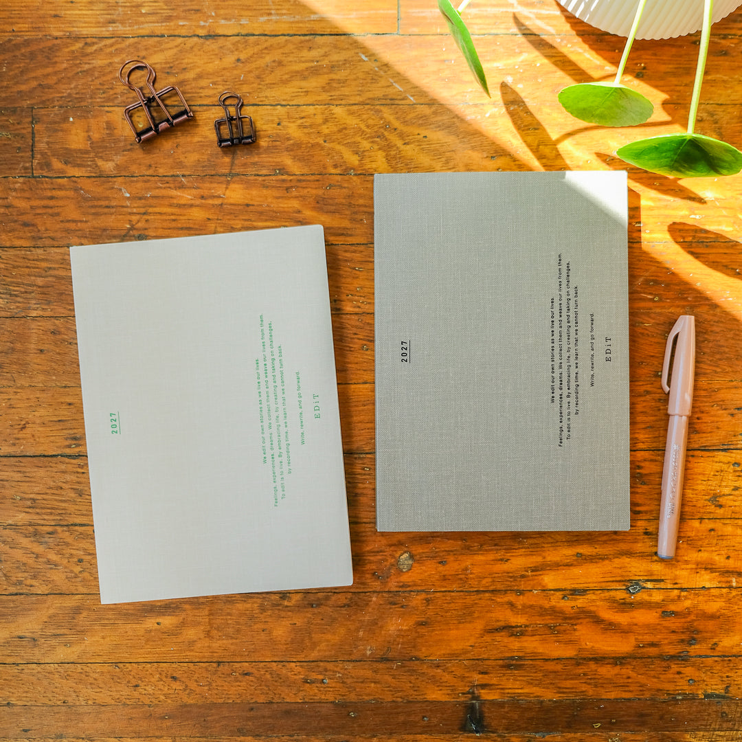 Mark's 2027 A5 Weekly Vertical EDiT Planner (Jan - Dec 2027): Ivory