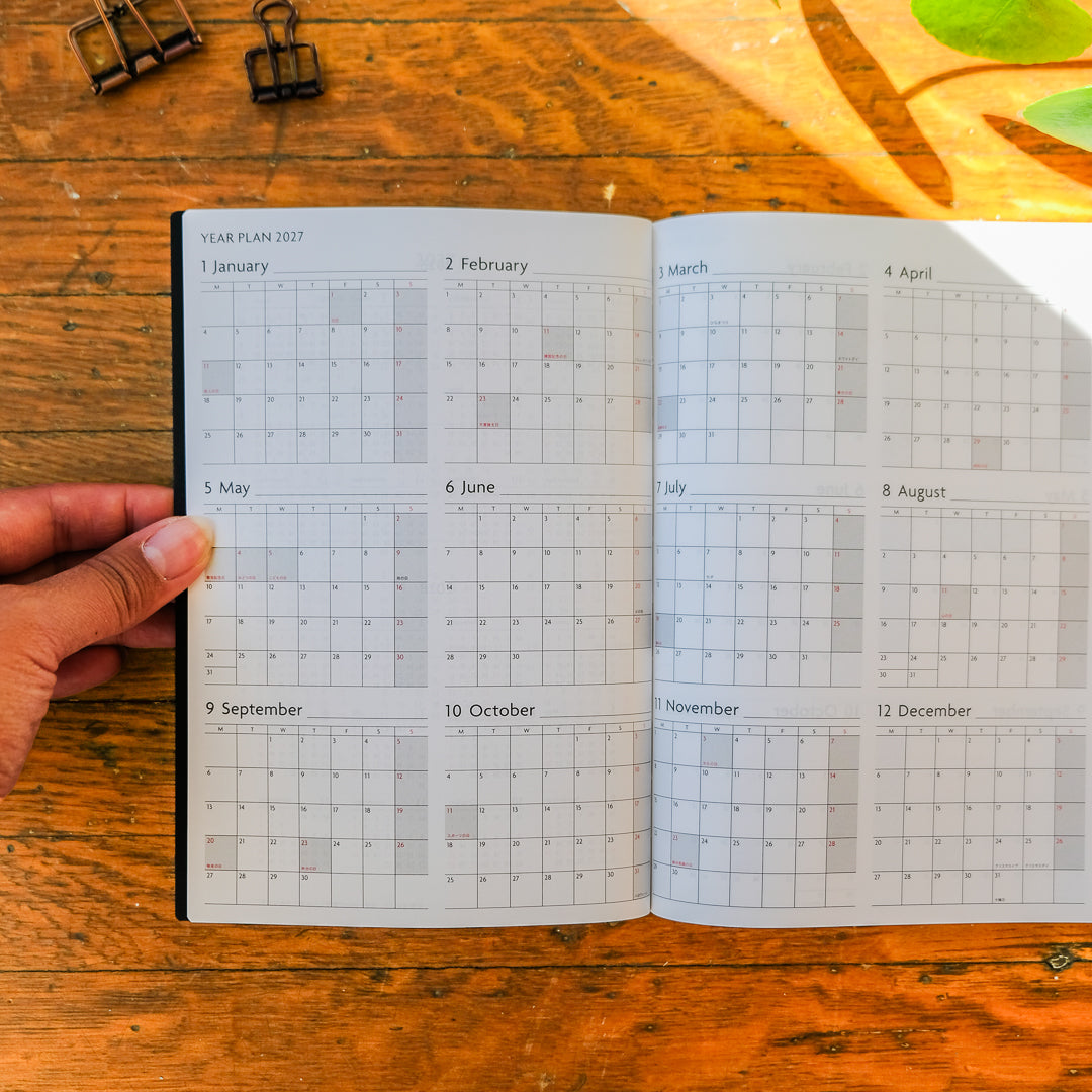 Mark's 2027 A5 Weekly Vertical EDiT Planner (Jan - Dec 2027): Greige