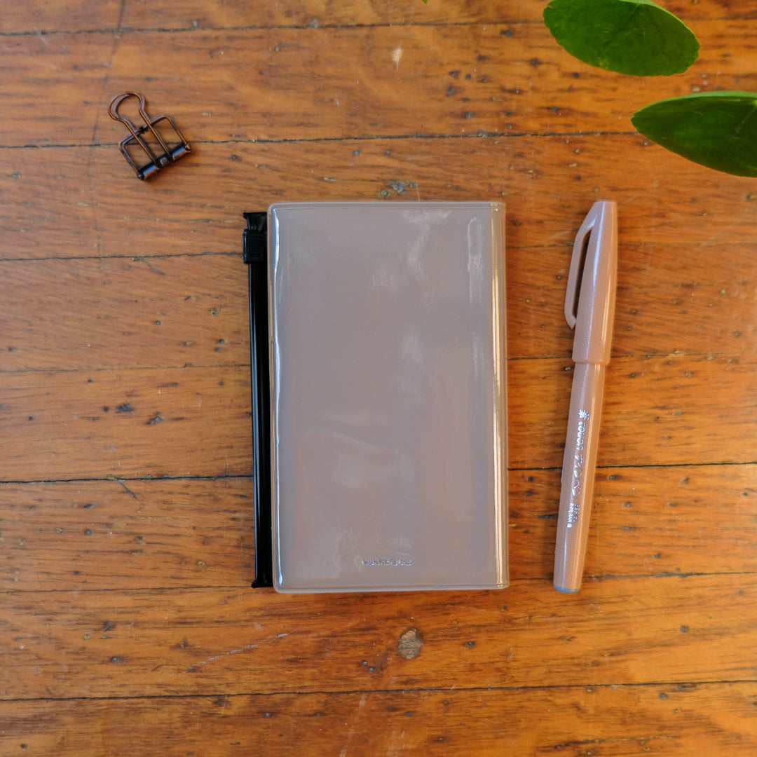 Mark's EDiT B7 Grid Notebook with Cover - Light Latte