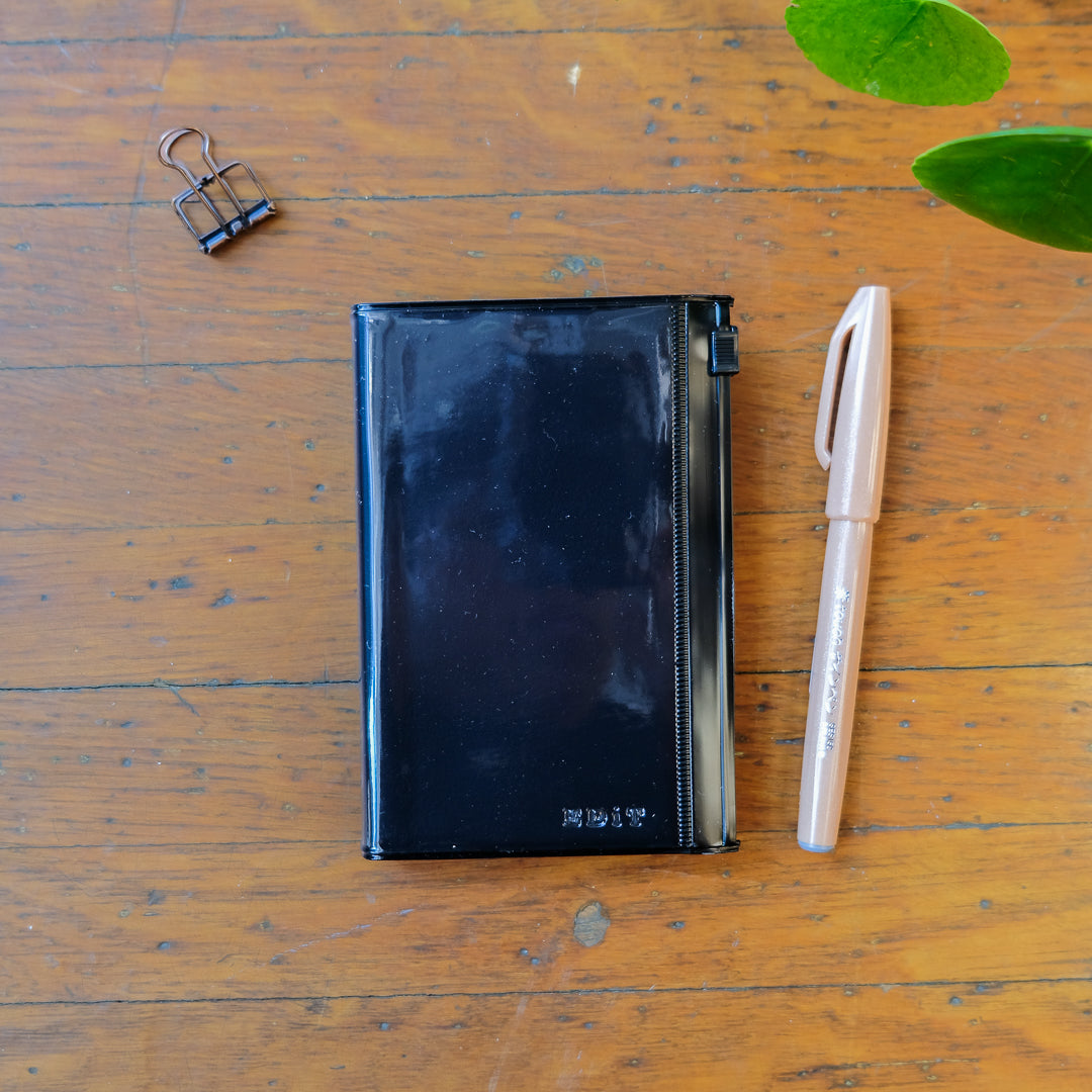 Mark's EDiT B7 Grid Notebook with Cover - Midnight Black