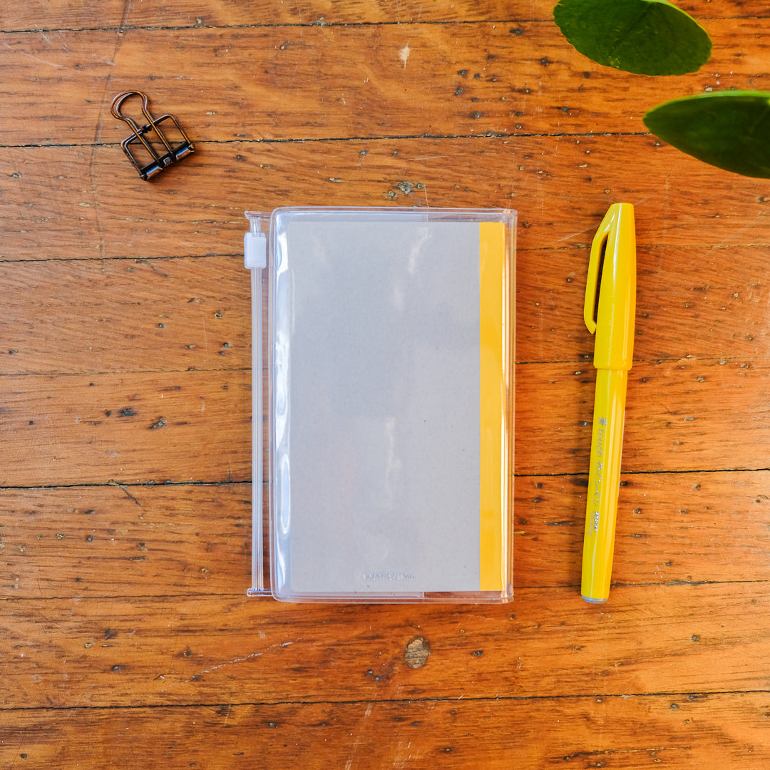 Mark's EDiT B7 Grid Notebook B7 with Cover - Clear