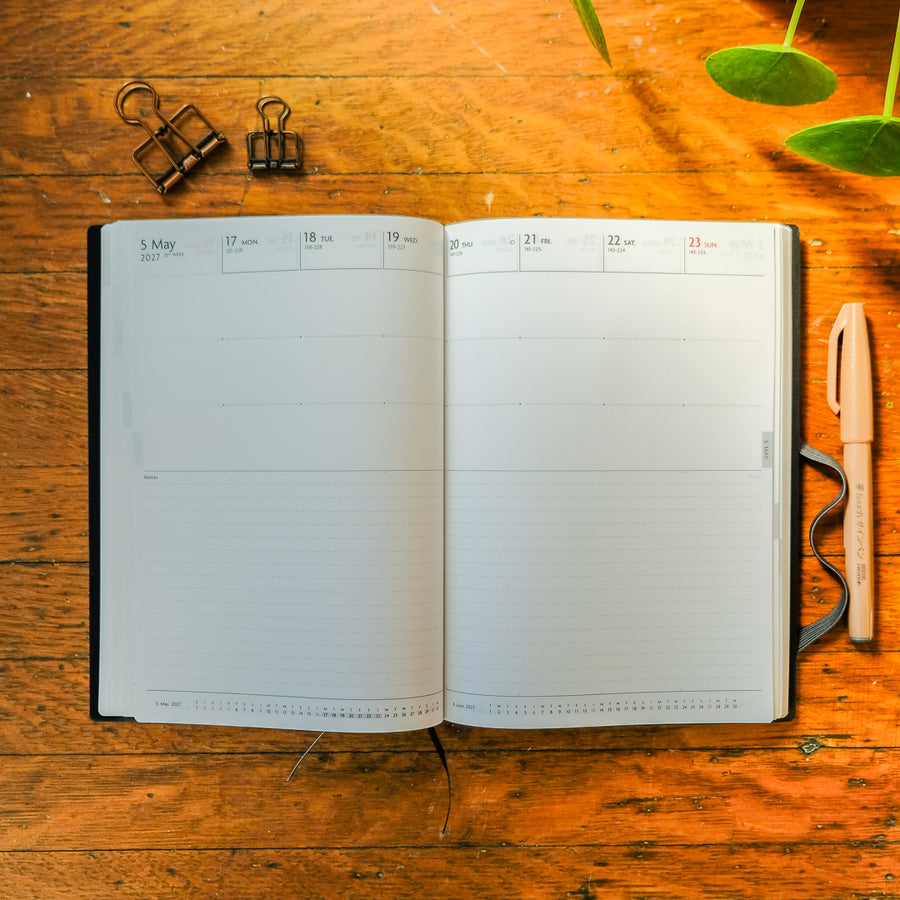 Mark's 2027 B6 Daily EDiT Planner (Jan - Dec 2027): Smoke Green