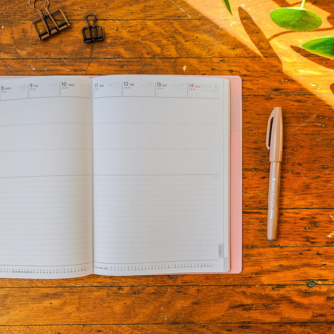Mark's 2027 A5 Weekly Vertical EDiT Planner (Jan - Dec 2027): Dragee Pink