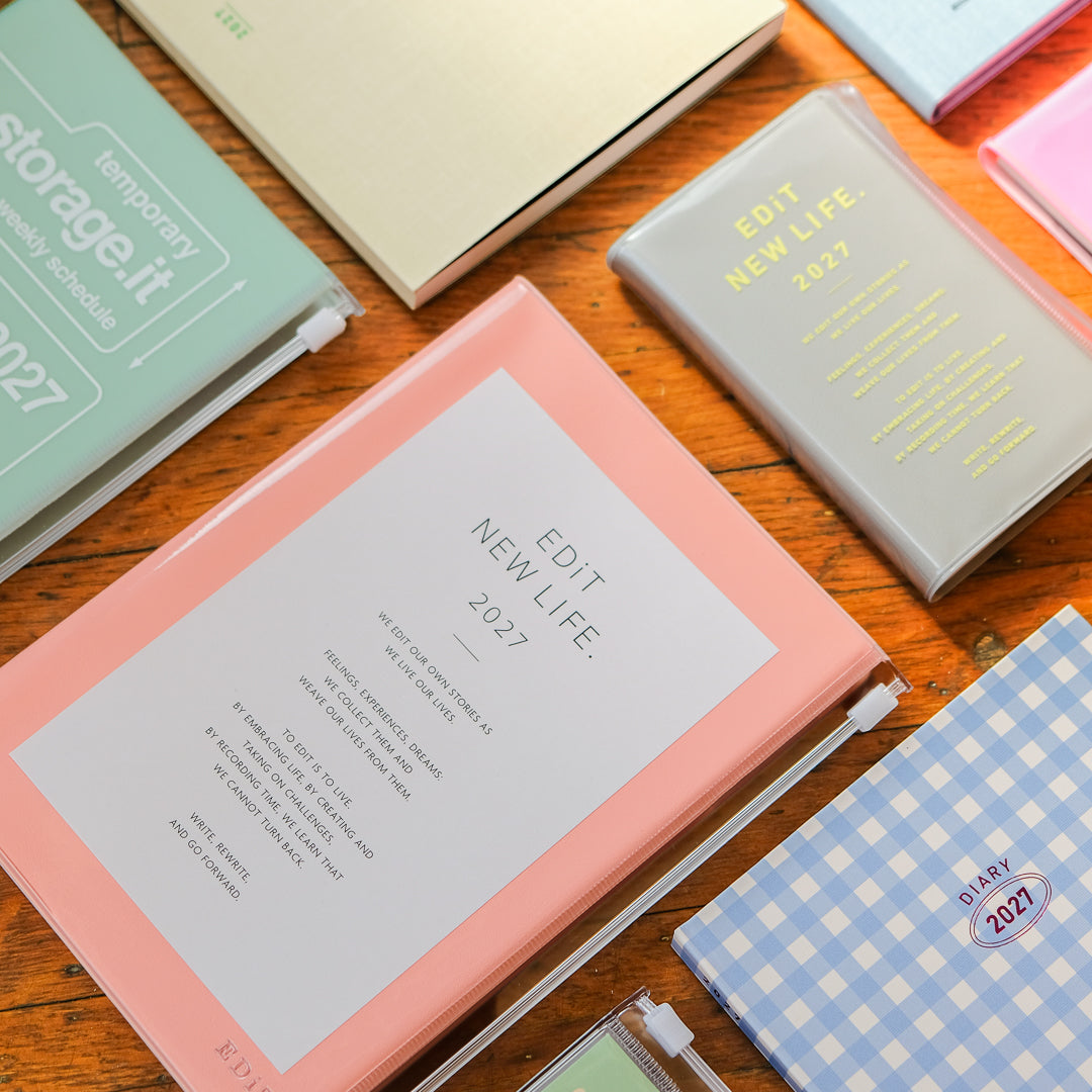 Mark's 2027 A5 Weekly Vertical EDiT Planner (Jan - Dec 2027): Dragee Pink