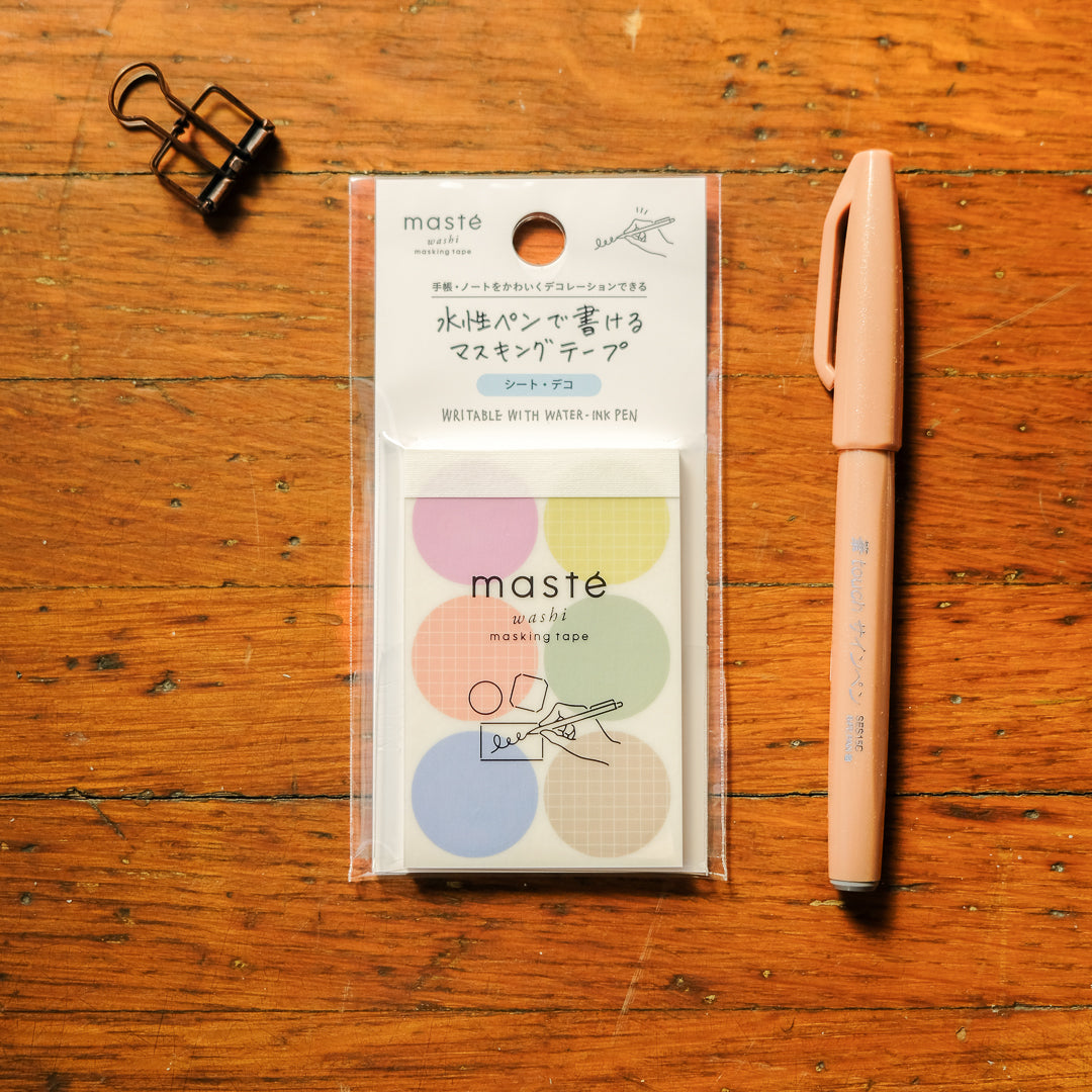 Mark's Japanese Washi Tape Sheets / maste — Peel & Stick: Circle