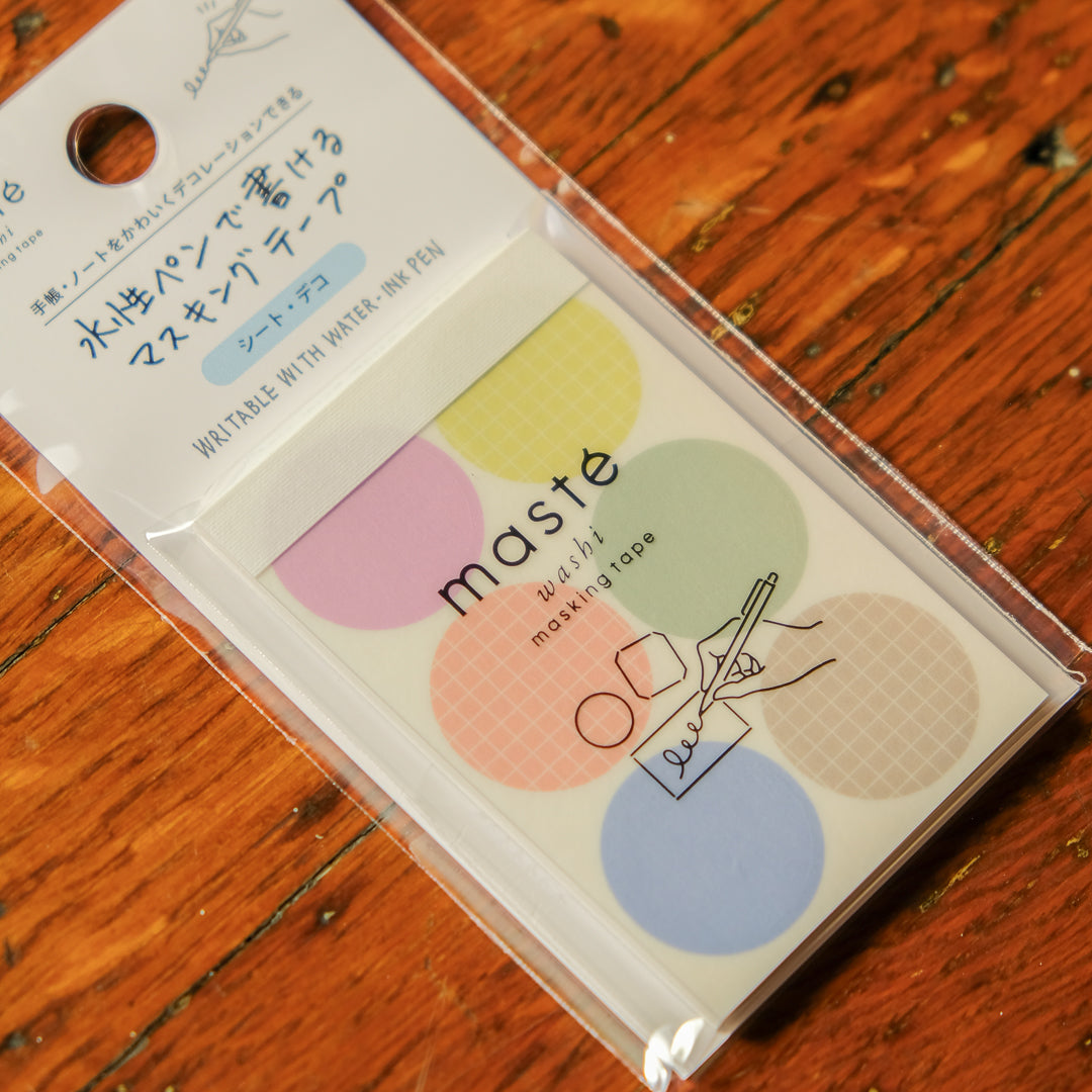 Mark's Japanese Washi Tape Sheets / maste — Peel & Stick: Circle