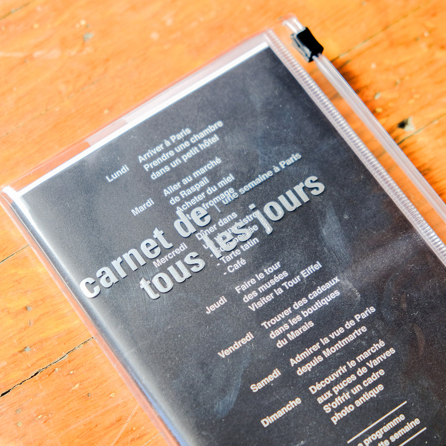 Mark's 2027  A6 Zipper Notebook/tous les jours: Black