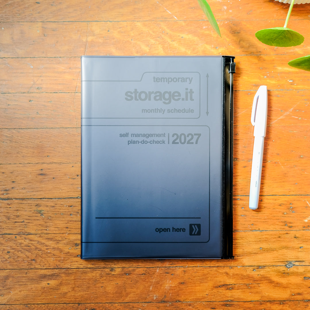 Mark's 2027 A5 Monthly Planner (Jan - Dec 2027): Black