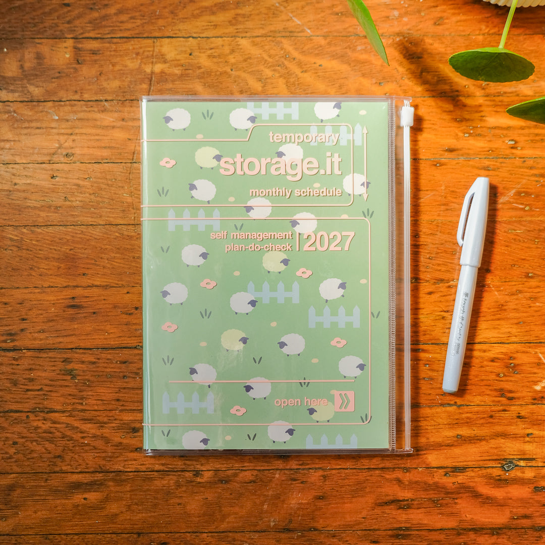Mark's 2027 A5 Monthly Planner (Jan - Dec 2027): Mint