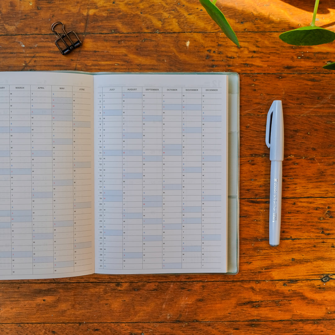 Mark's 2027 B6 Monthly Planner (Jan - Dec 2027): Chocolate Mint