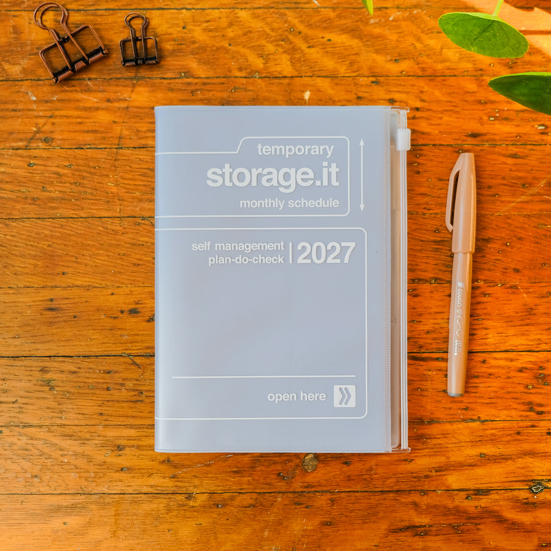 Mark's 2027 B6 Monthly Planner (Jan - Dec 2027): Blue