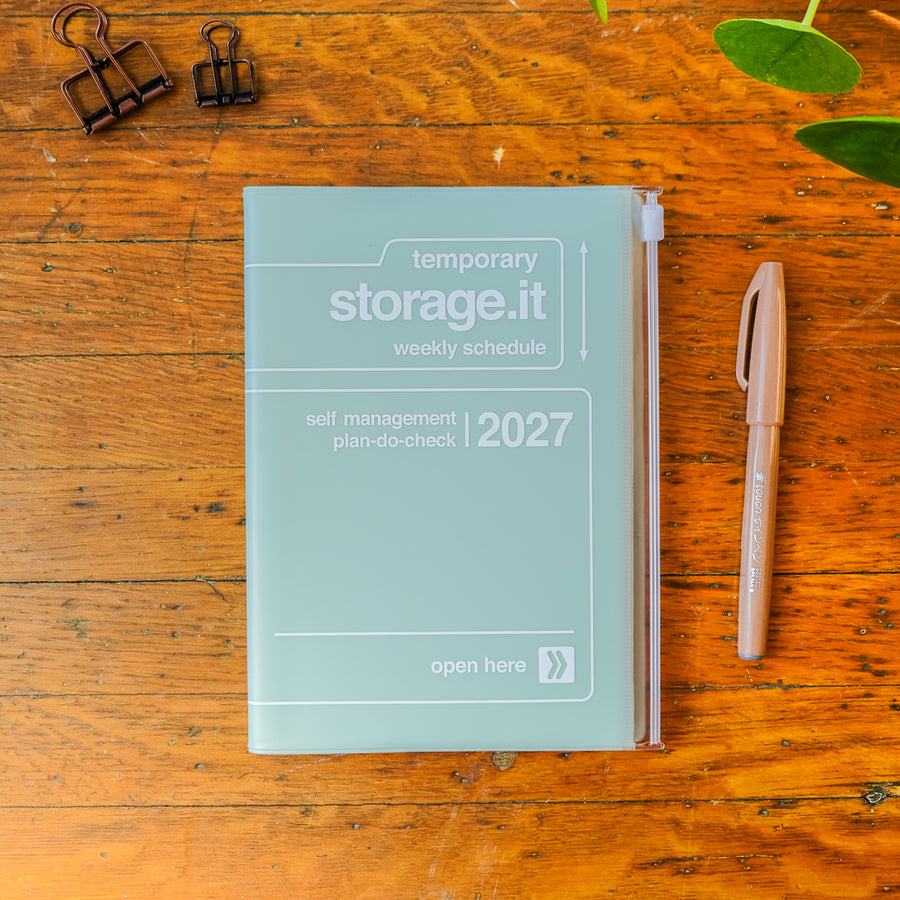 Mark's 2027 B6 Weekly Left Planner (Jan - Dec 2027): Mint