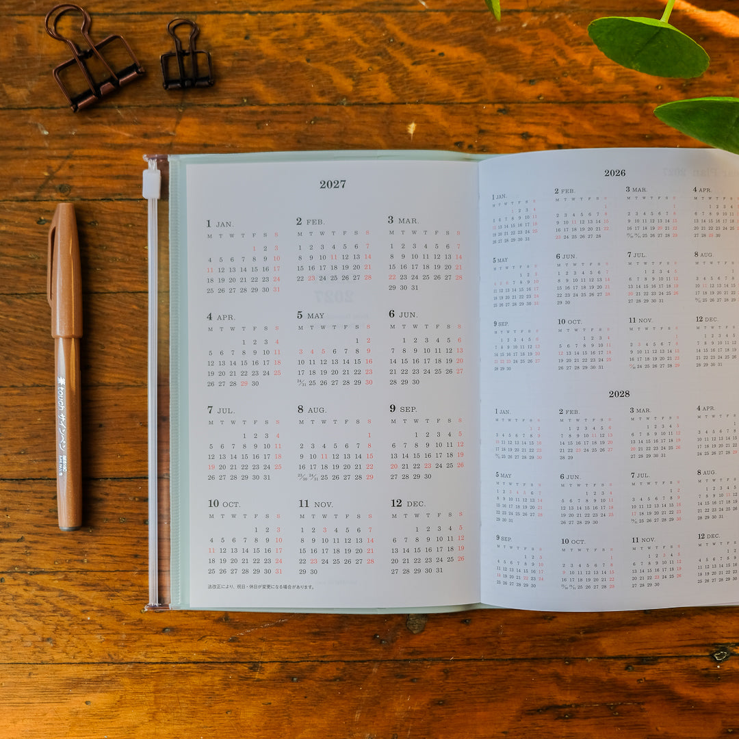 Mark's 2027 B6 Weekly Block Planner (Jan - Dec 2027): White