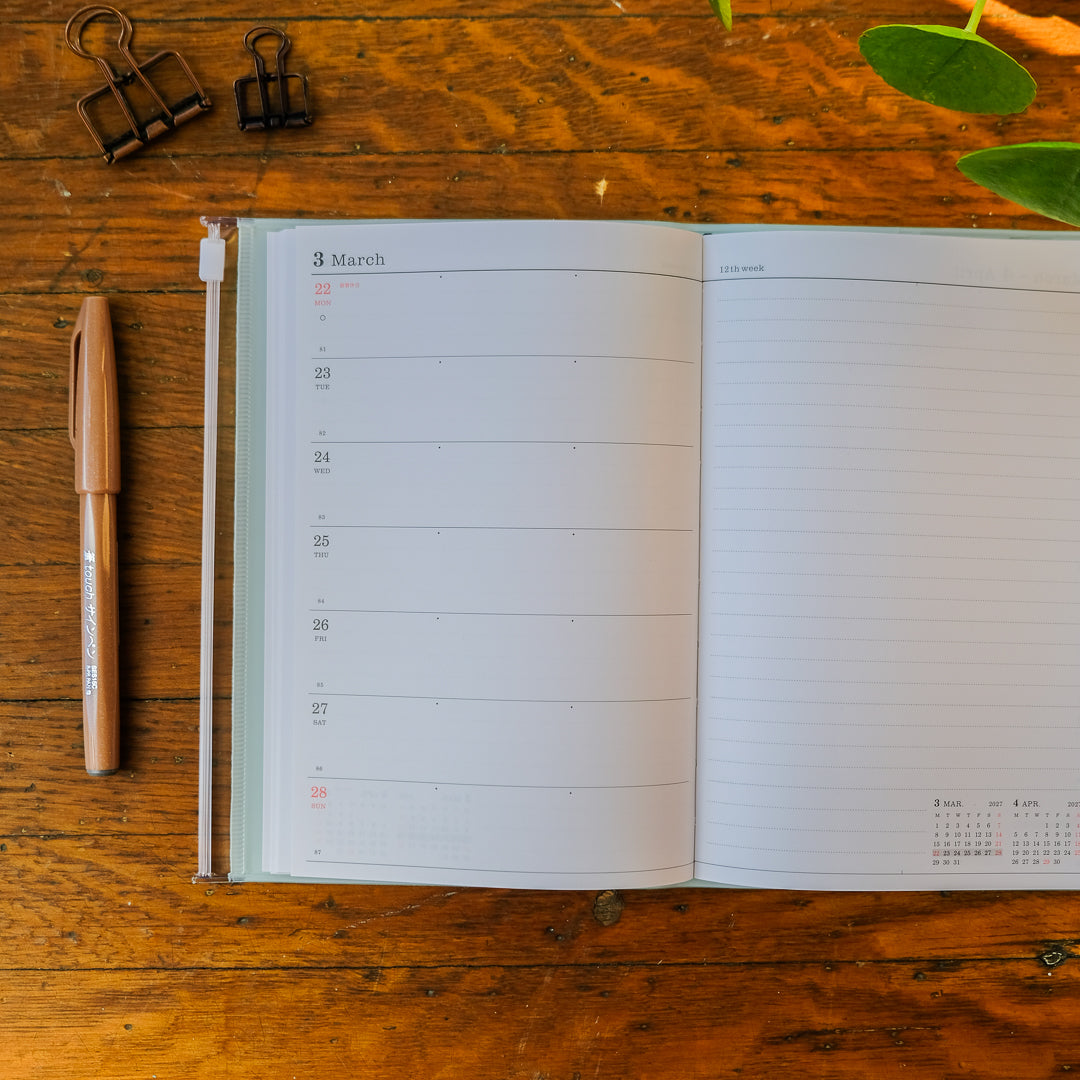 Mark's 2027 B6 Weekly Block Planner (Jan - Dec 2027): White