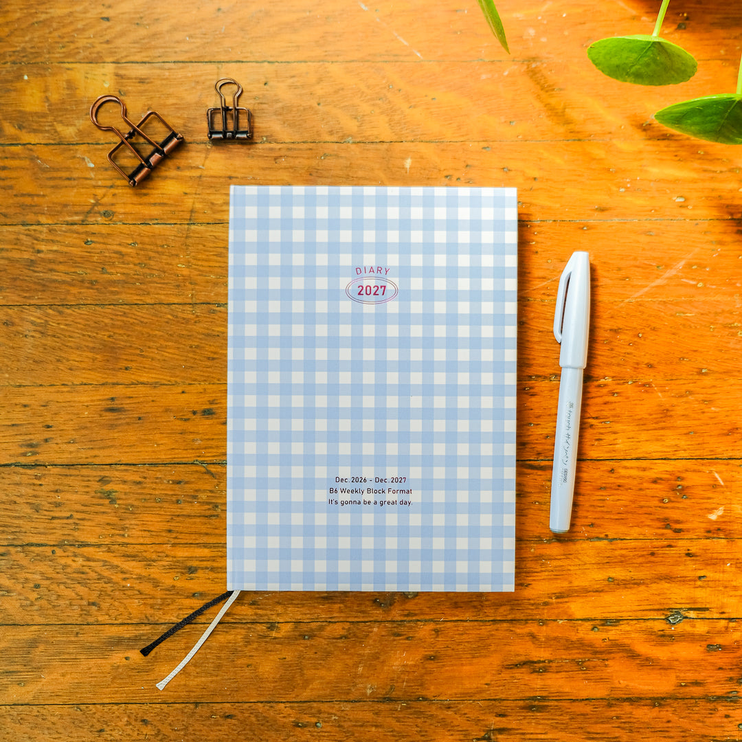 Mark's 2027 B6 Weekly Block Planner (Jan - Dec 2027): Blue