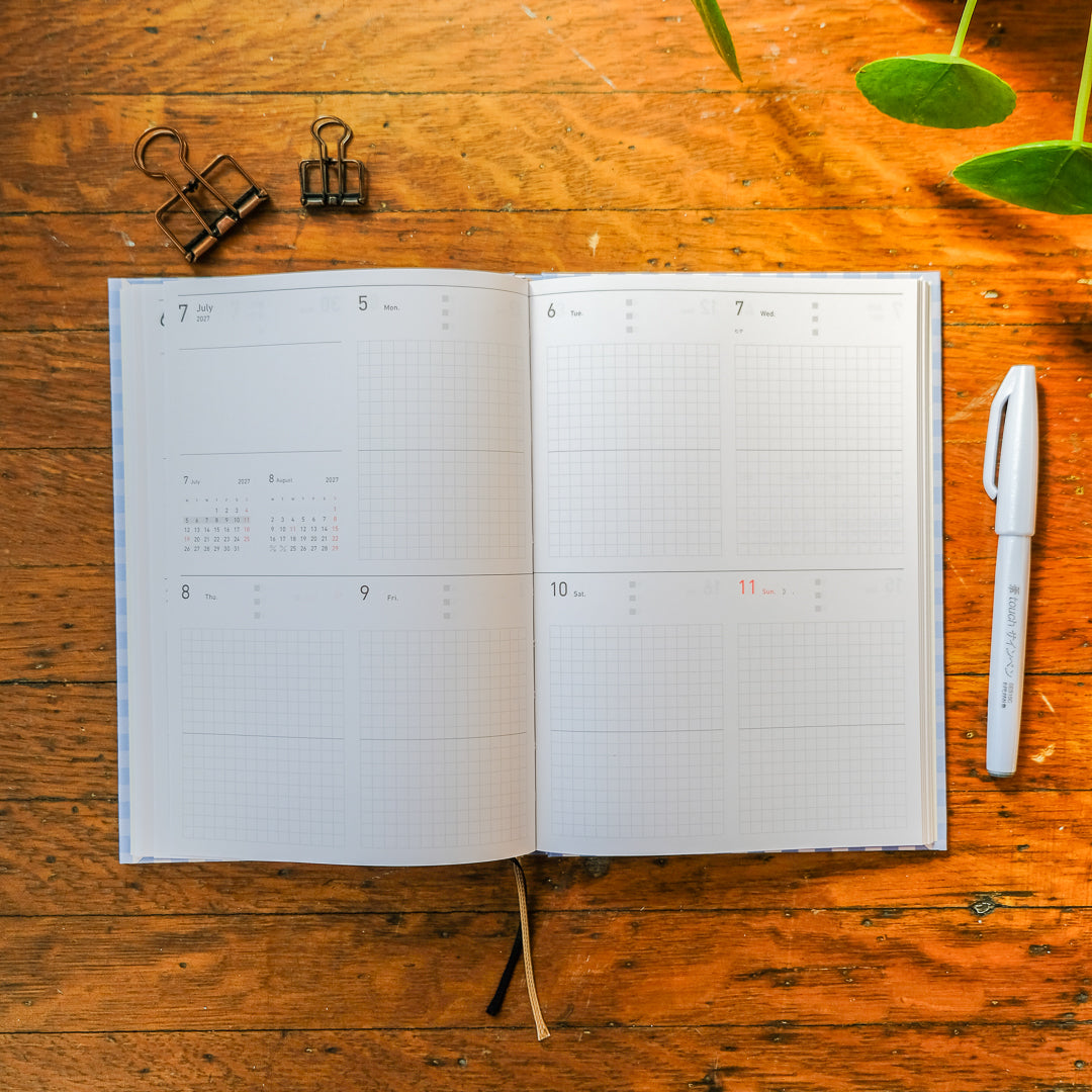 Mark's 2027 B6 Weekly Block Planner (Jan - Dec 2027): Blue