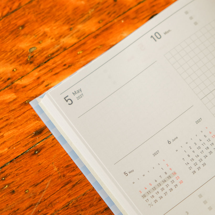 Mark's 2027 B6 Weekly Block Planner (Jan - Dec 2027): Blue