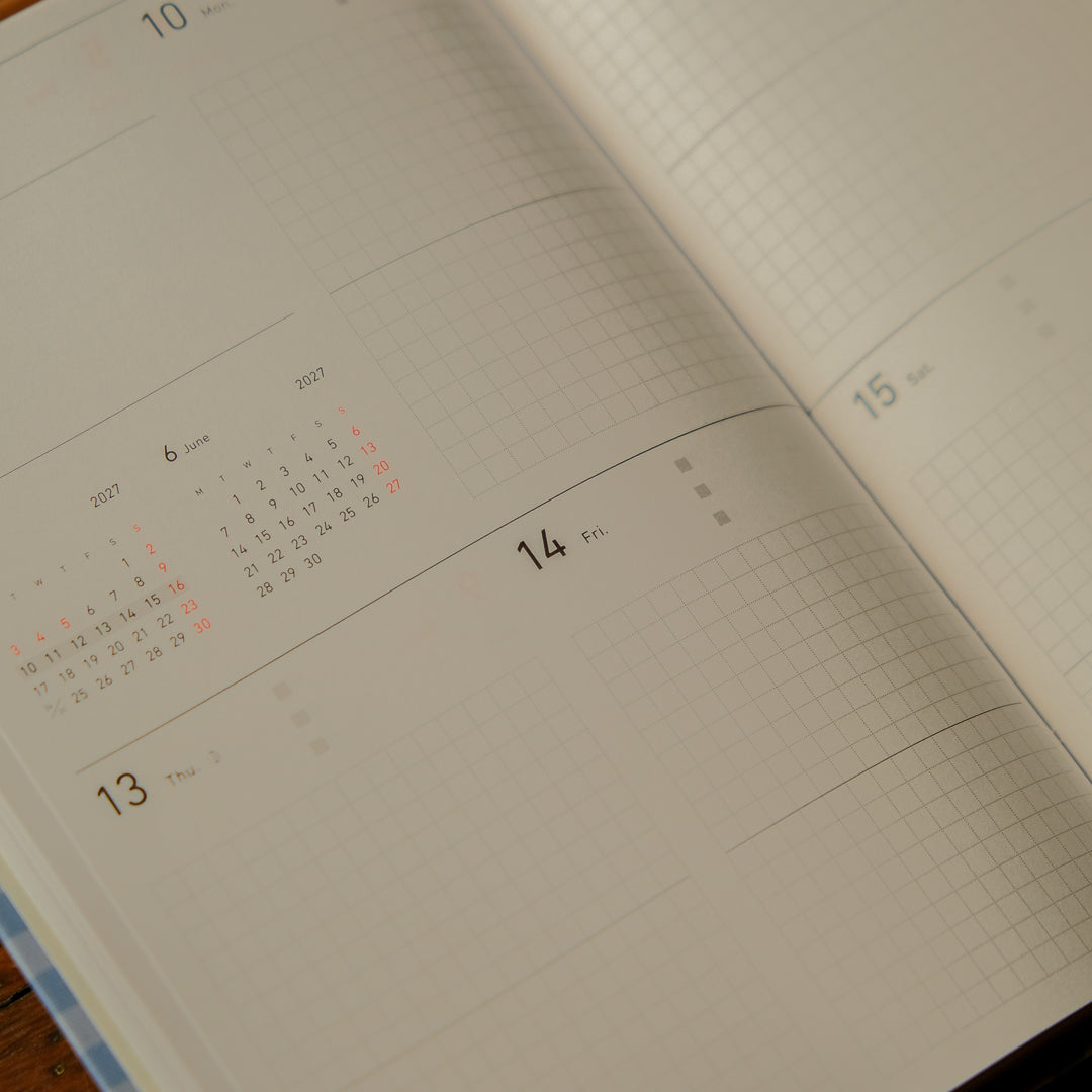 Mark's 2027 B6 Weekly Block Planner (Jan - Dec 2027): Blue