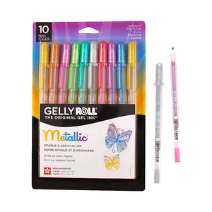 Sakura Gelly Roll Metallic Gel Pen 1.0 mm - 10 Color Set