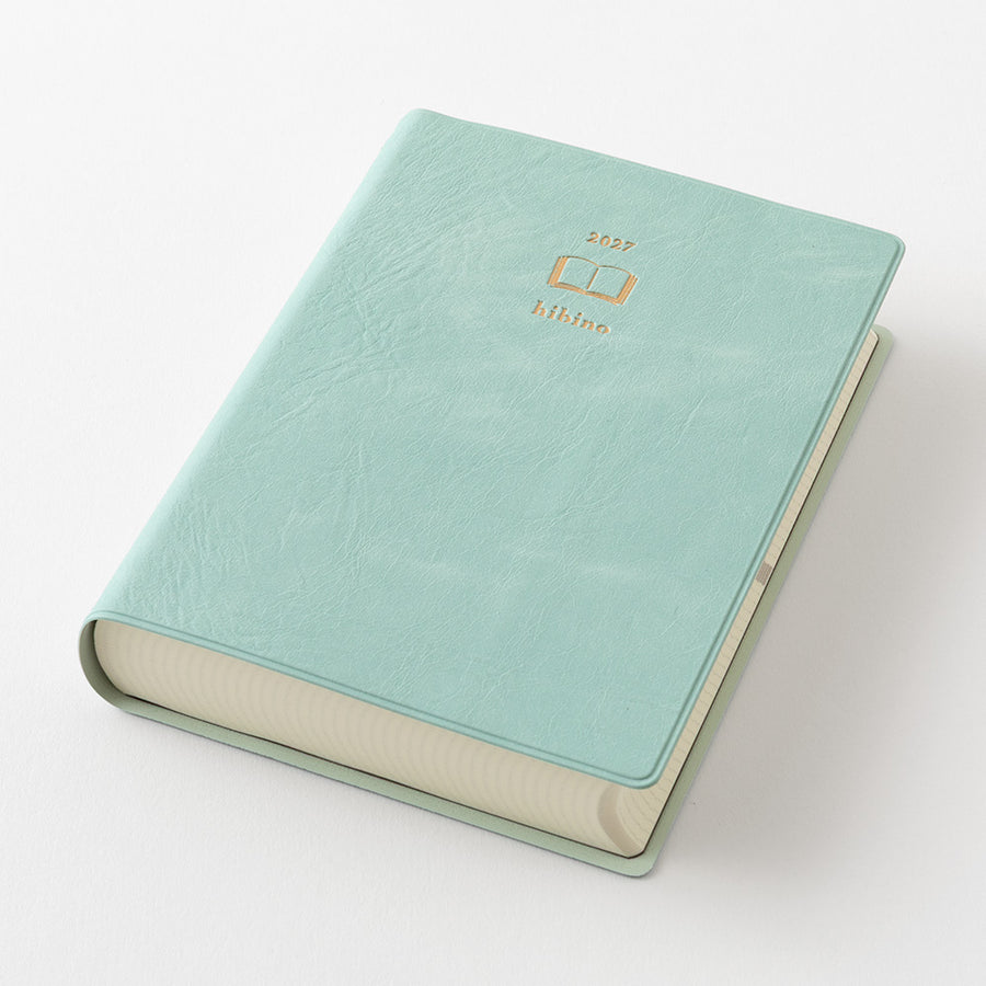 PRE ORDER Midori 2027 Hibino A6 Daily Planner - Blue Green