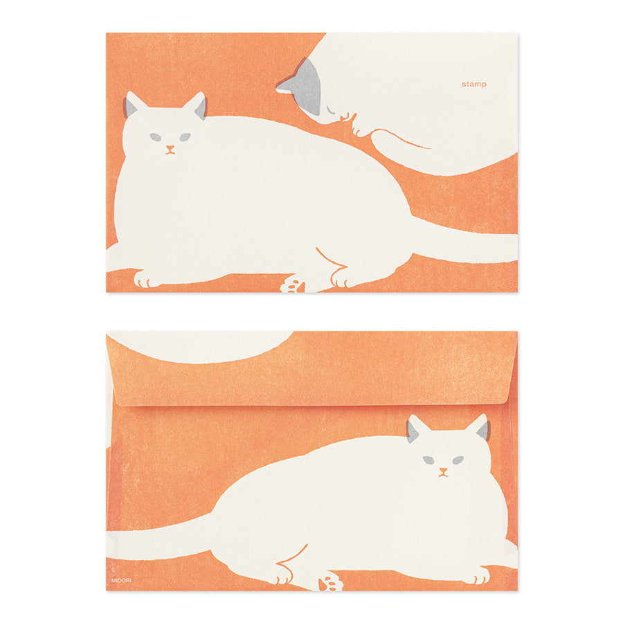 Midori Kimagure Easy&Cozy Envelopes - Cat
